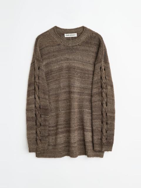 Our Legacy Popover Roundneck Wathered Earth Handspun Silk