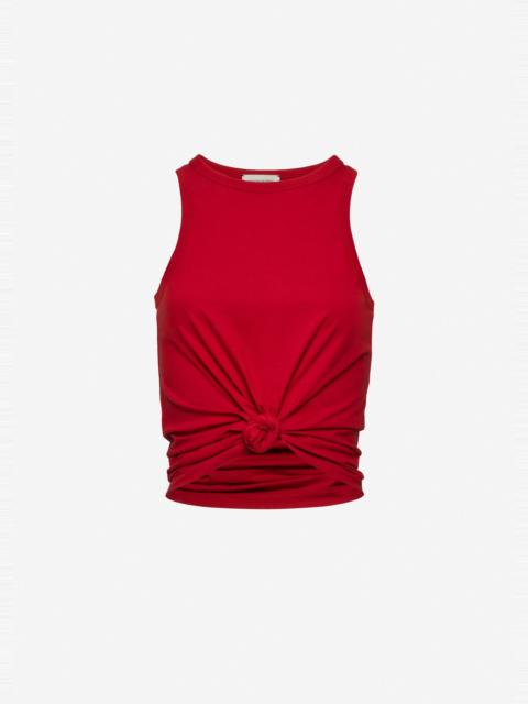 MAGDA BUTRYM Knotted tank top in red