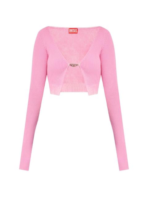 Diesel M-Latina ribbed cotton crop top
