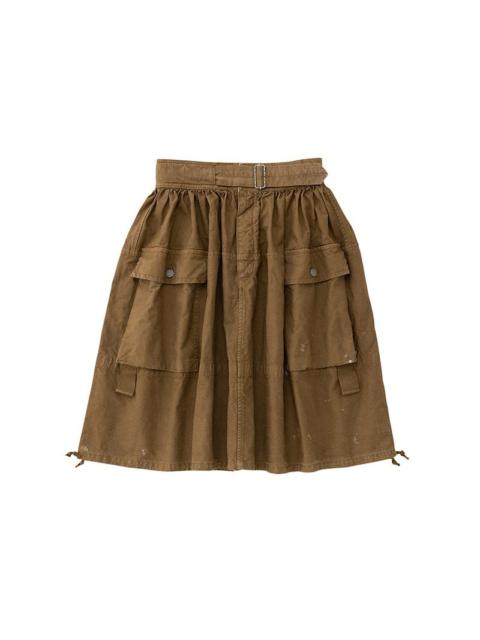 visvim MIL SKIRT HBT BROWN