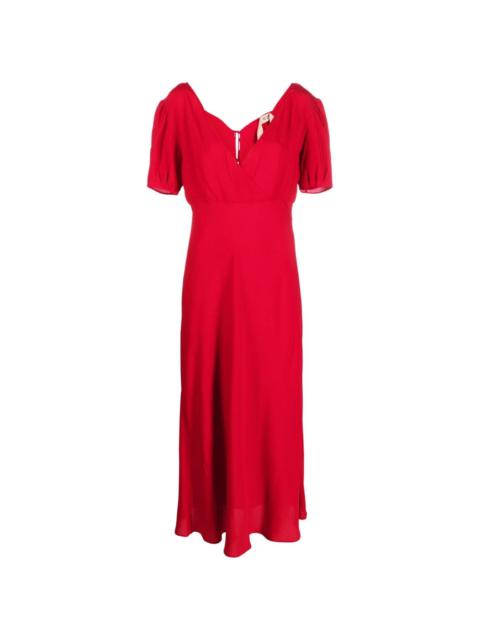 N°21 tie-fastening midi dress