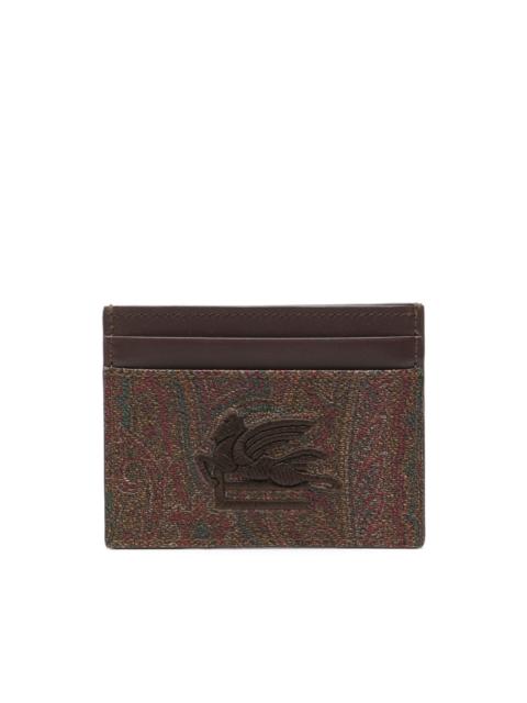 Pegaso-embroidered cardholder