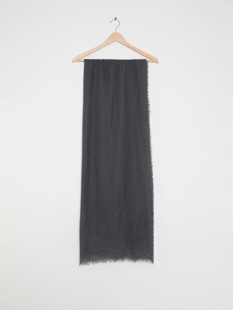 FRENCKENBERGER Woven Cashmere Scarf — Charcoal