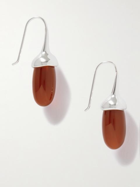 Sophie Buhai + Net Sustain Dripping Stone Sterling Silver Garnet Earrings
