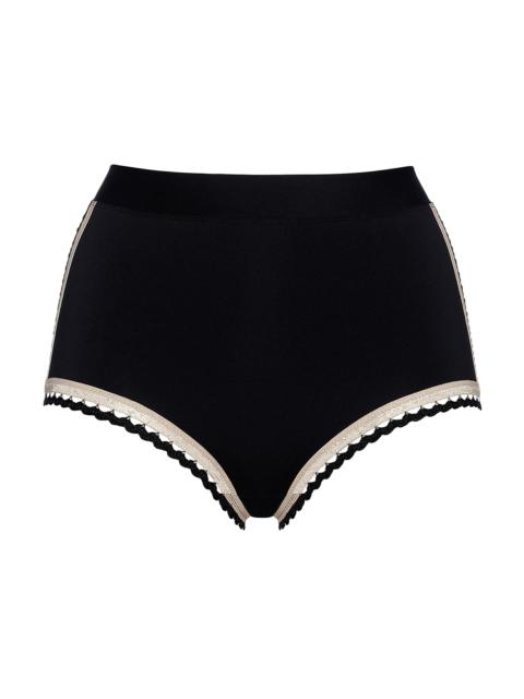 ERES Women's Tempo Jersey High-Waisted Briefs - Noir Rose Petale