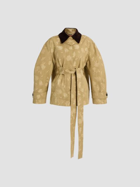 Erdem POPPY COTTON JACQUARD OVERSIZE JACKET