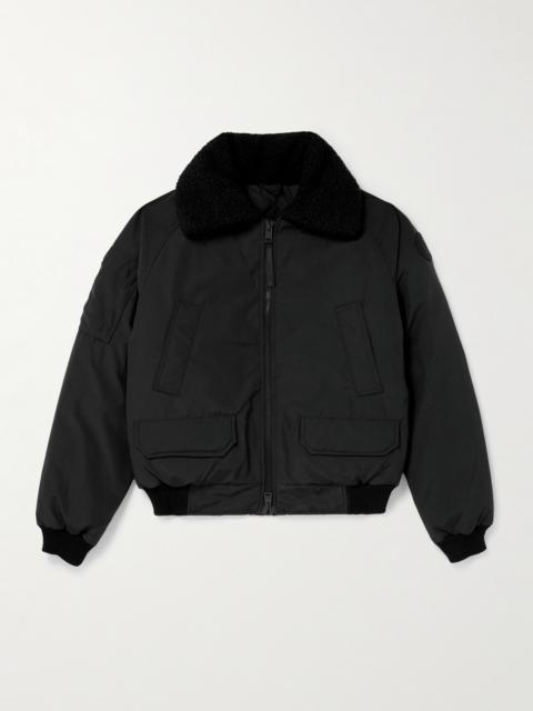 Canada Goose Chilliwack Recycled Wool-Blend Fleece and Shell Down Bomber Jacket