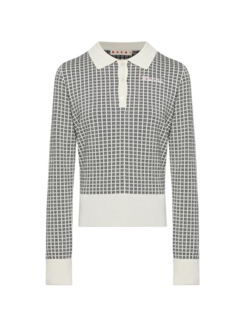 Marni patterned polo top