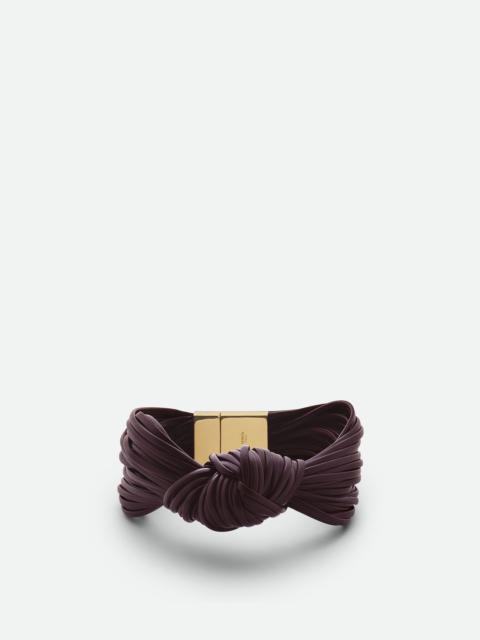Bottega Veneta Knot Leather Bracelet