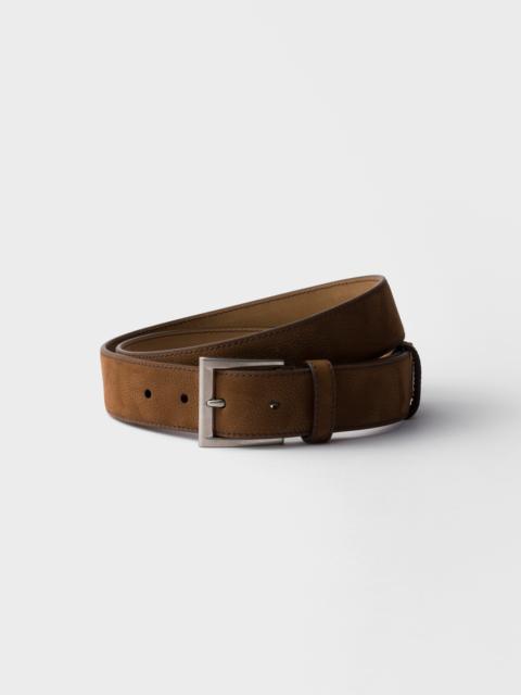Prada Nubuck leather belt