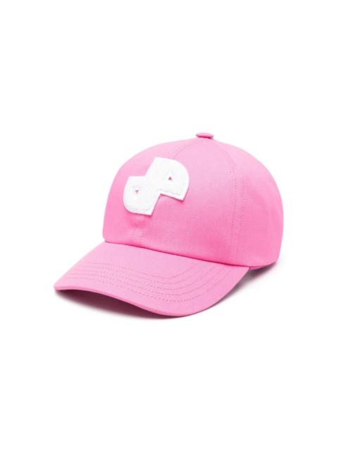 logo-patch cotton hat