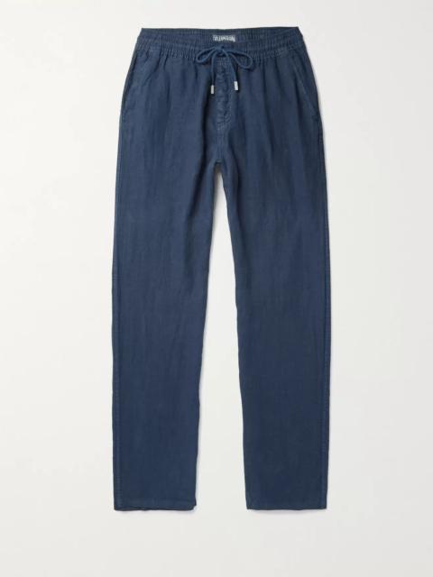 Vilebrequin Pacha Wide-Leg Linen Drawstring Trousers