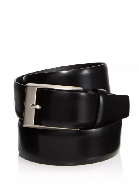Canali Men's Shiny Smooth Leather Belt