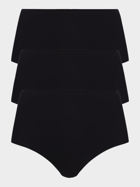 commando Classic High-Rise Microfiber Bikini Briefs, Pack of 3