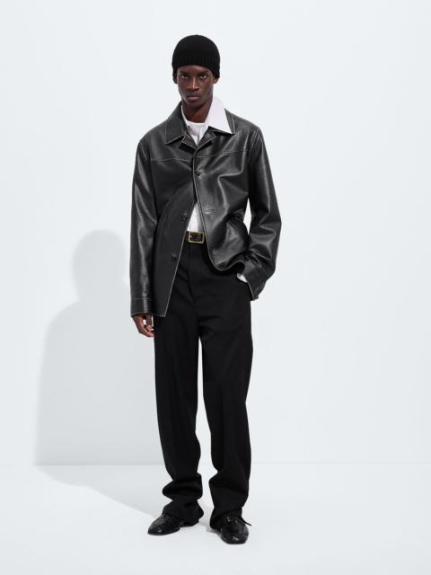 Bottega Veneta Weathered Leather Coat