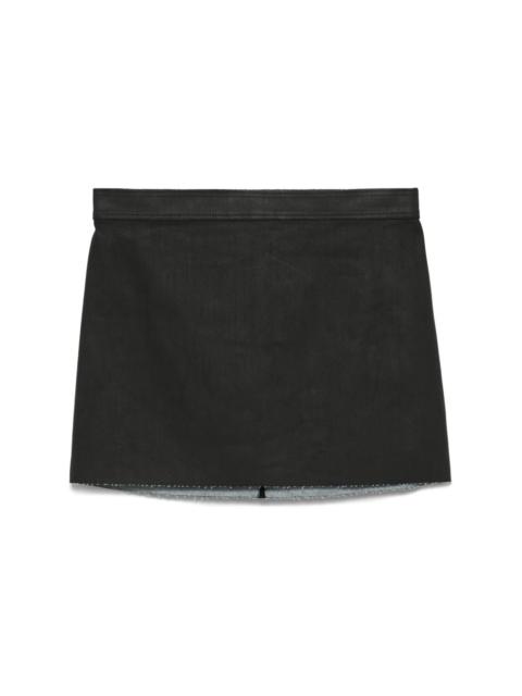 Rick Owens denim mini skirt