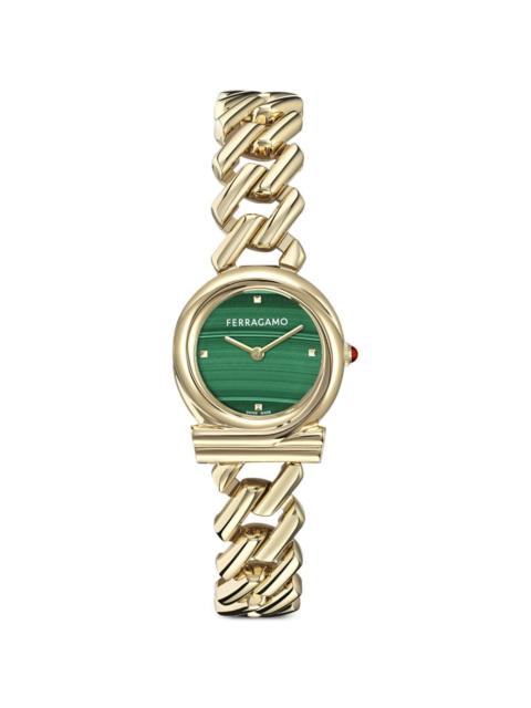 FERRAGAMO Gancini Twisted chain 28mm