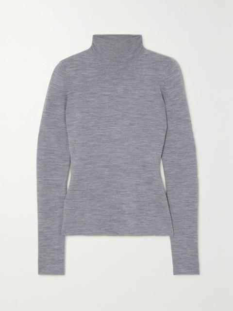GABRIELA HEARST May wool, cashmere and silk-blend turtleneck sweater Gray