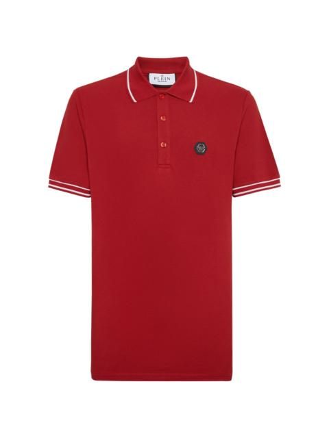 logo-appliqué cotton polo shirt