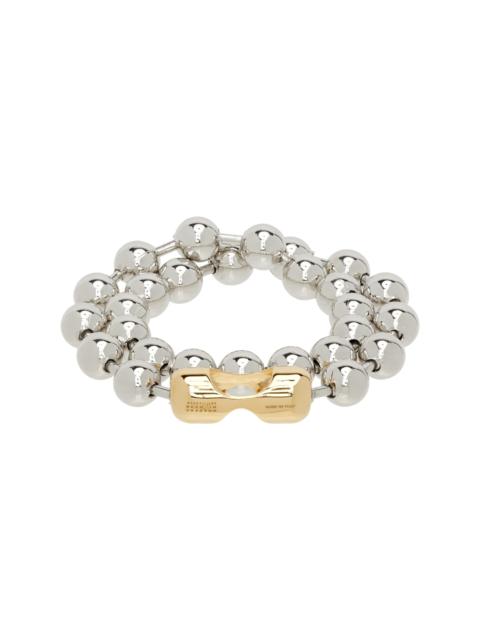 MM6 Maison Margiela Ball Chain Convertible Bracelet-Necklace