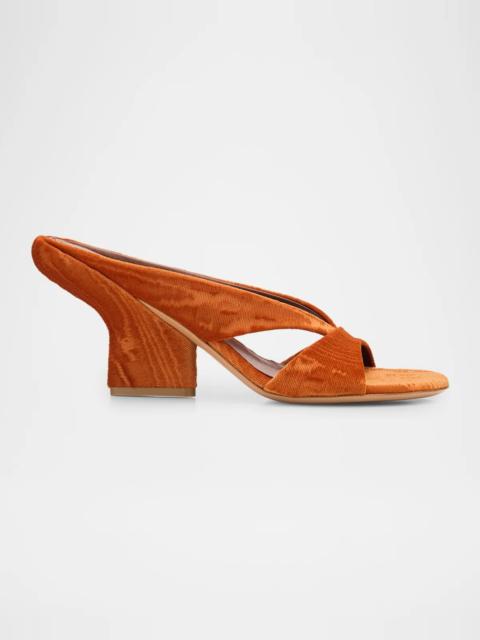 Dries Van Noten 100mm Ribbed Velvet Mule Sandals
