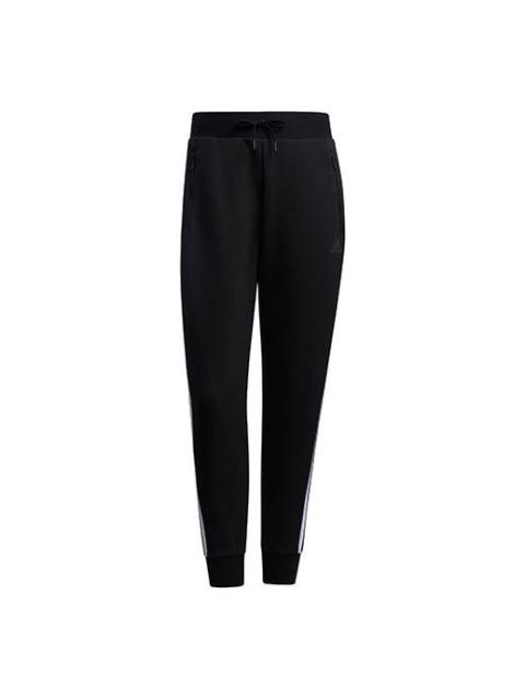 adidas (WMNS) adidas Fi Pt Dk Side Stripe Bundle Feet Sports Pants/Trousers/Joggers Black GT6826