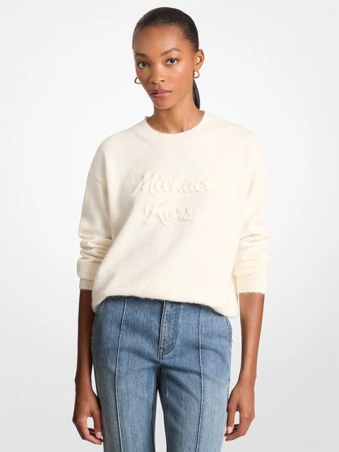 MICHAEL KORS Logo Appliqué Knit Sweater