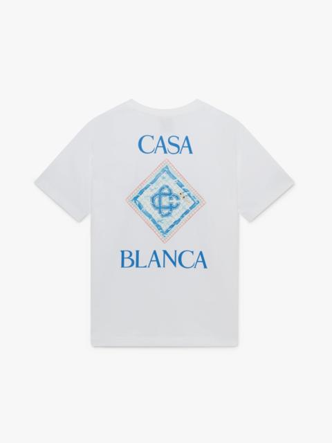 CASABLANCA White Casablanca Pool Short Sleeve T-Shirt