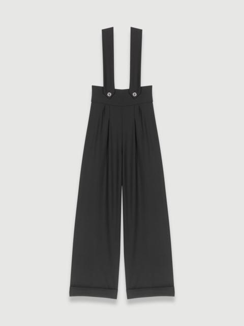 maje Wide-leg trousers with braces