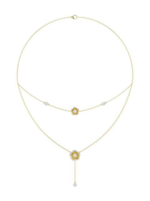 Marchesa HALO FLOWER YELLOW GOLD NECKLACE
