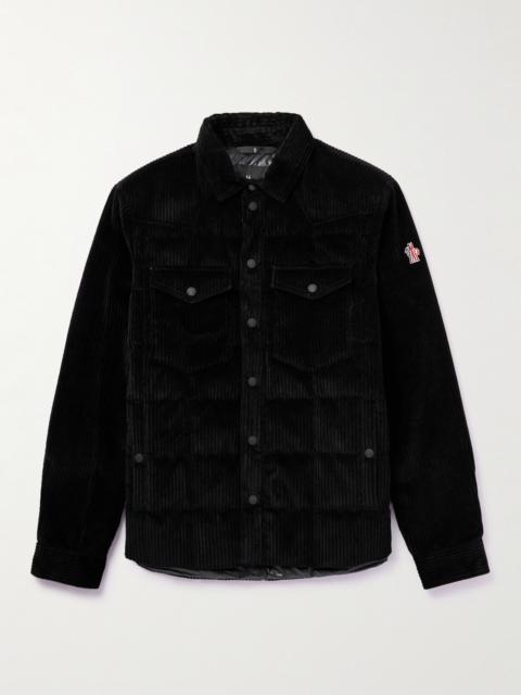 Moncler Grenoble Padded Cotton-Blend Corduroy Down Jacket
