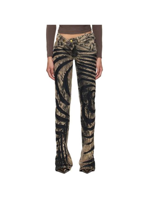 【関税込み】Masha Popova ブラック Night Flowers ジーンズ Masha Popova Black Night Flowers Jeans Masha Popova