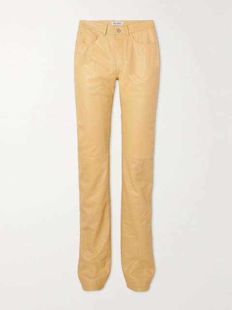 THE ATTICO Leather Straight-leg Pants