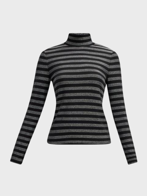 Nate Stripe Turtleneck Top