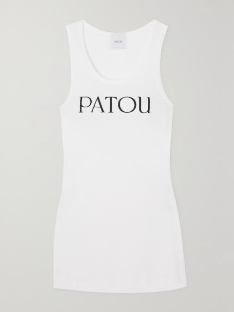 PATOU Iconic Printed Cotton-jersey Tank