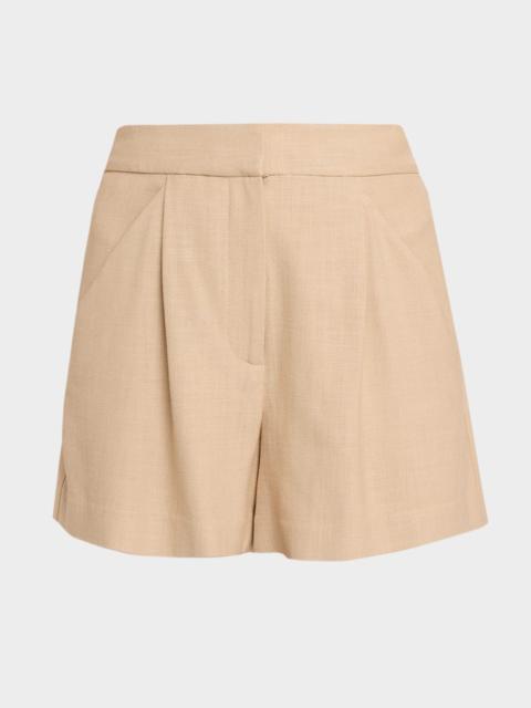 VERONICA BEARD Marbeau Pleated Shorts