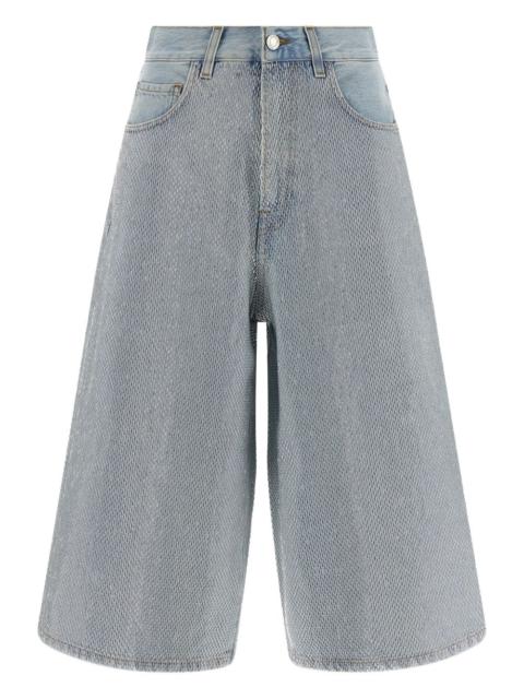HAIKURE studded denim shorts