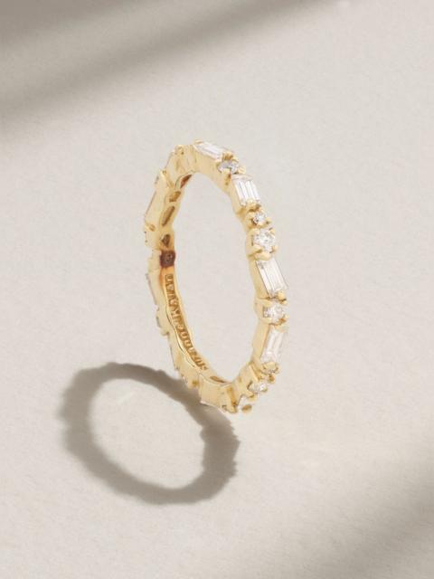 SUZANNE KALAN 18-karat gold diamond ring Gold