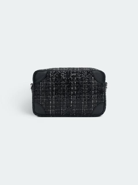 AMIRI SEQUIN BOUCLE CAMERA CASE