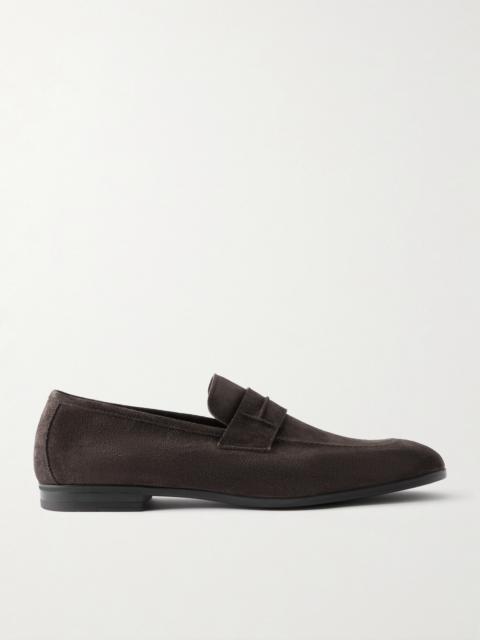 TOM FORD Sean Suede Penny Loafers