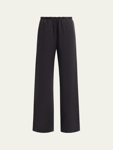 Vince Mid-Rise Pull-On Cotton Pants