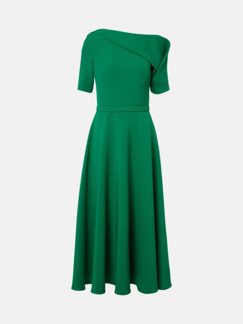 Safiyaa Stephanie draped crêpe cocktail dress