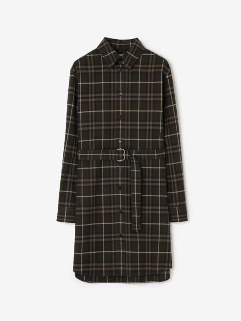Burberry Check Cotton Shirt Dress