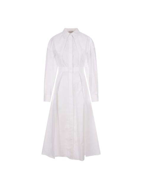 White Long Shirt Dress