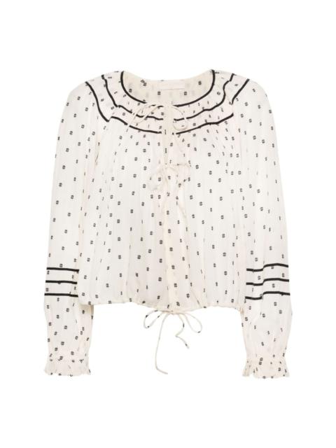 Francoise embroidered blouse