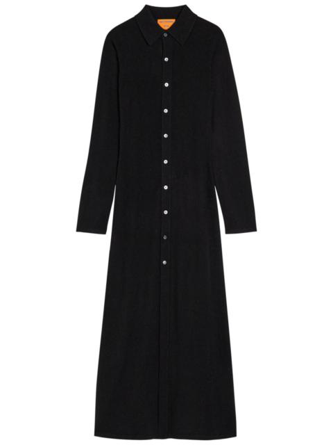 GUEST IN RESIDENCE Guest In Residence Showtime Cashmere Midi Shirt Dress