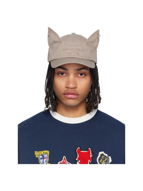 CHARLES JEFFREY LOVERBOY Taupe Pierced Ears Cap