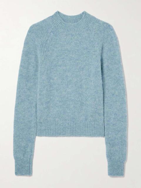 Brushed alpaca-blend sweater