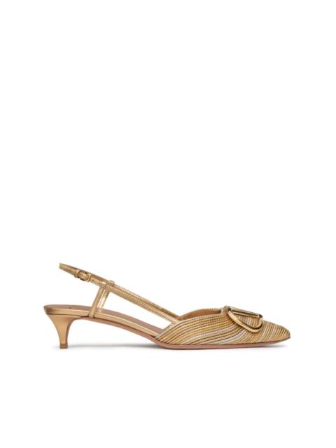 VLogo Signature slingback pumps