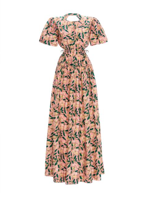 Agua by Agua Bendita Samba Dos Gardenias Rosa Maxi Dress